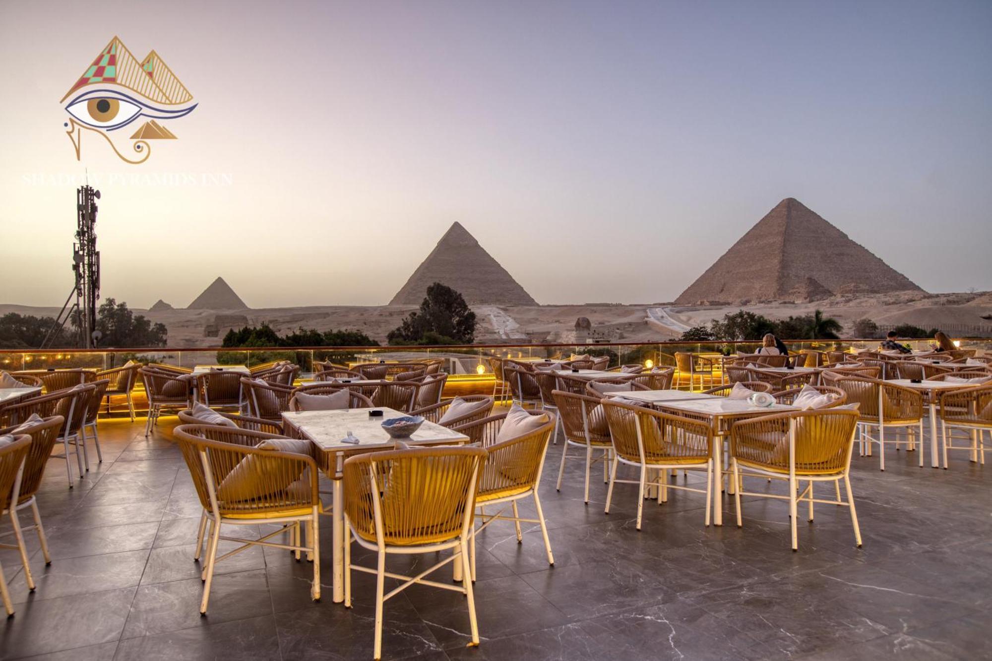 Shadow Pyramids Suites And Jacuzzi Kafret el-Gabal Exteriör bild